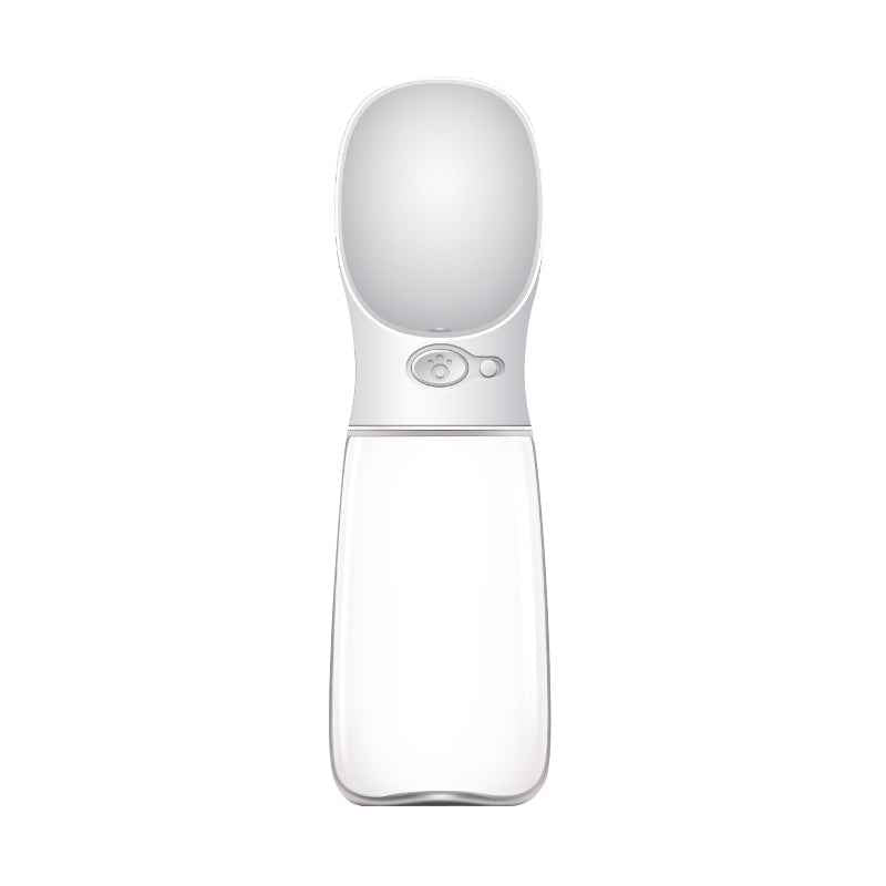 YES4PETS Travel Water Bottle 550ml - White - Luxe Whiskers