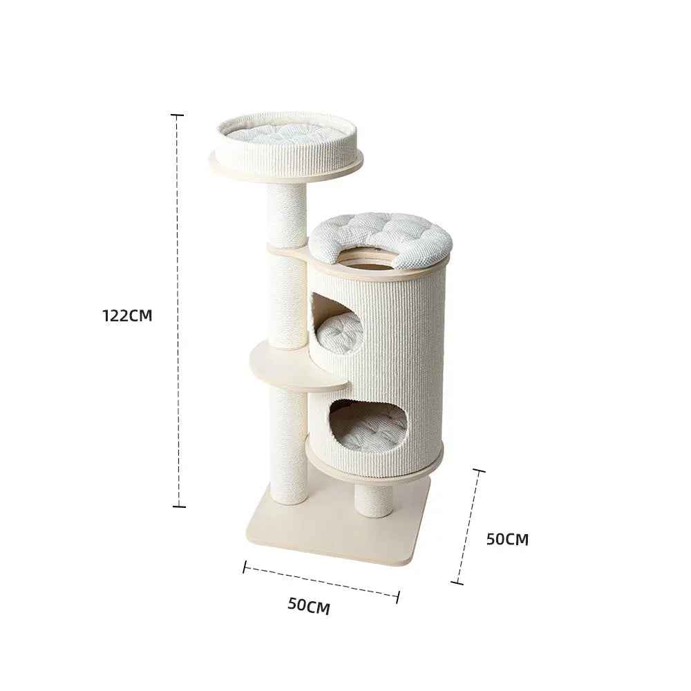 HONEYPOTCAT PURRING Cat Tower - 122cm - Luxe Whiskers