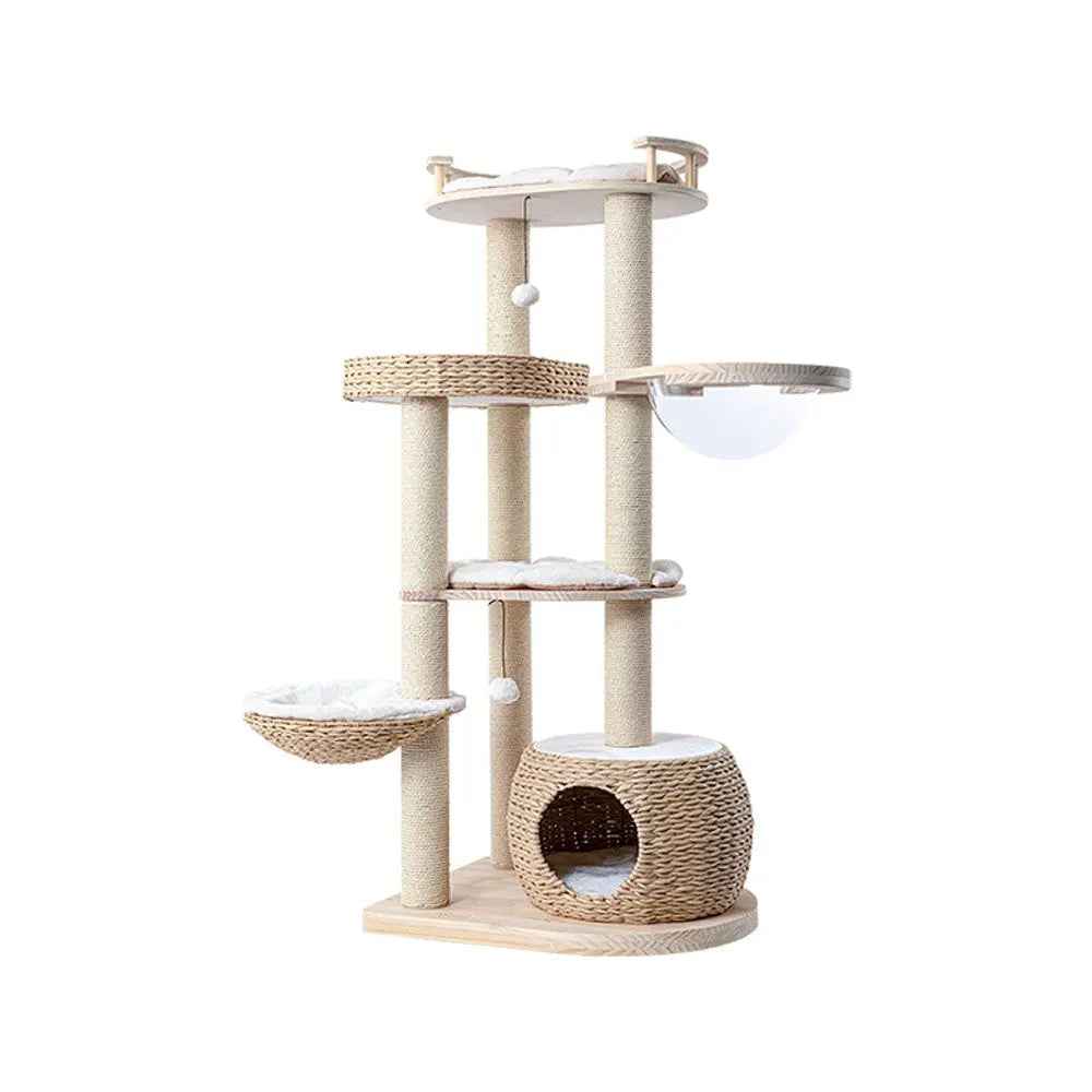HONEYPOTCAT Cosy Woven Cat Perch - 141.5 cm - Luxe Whiskers