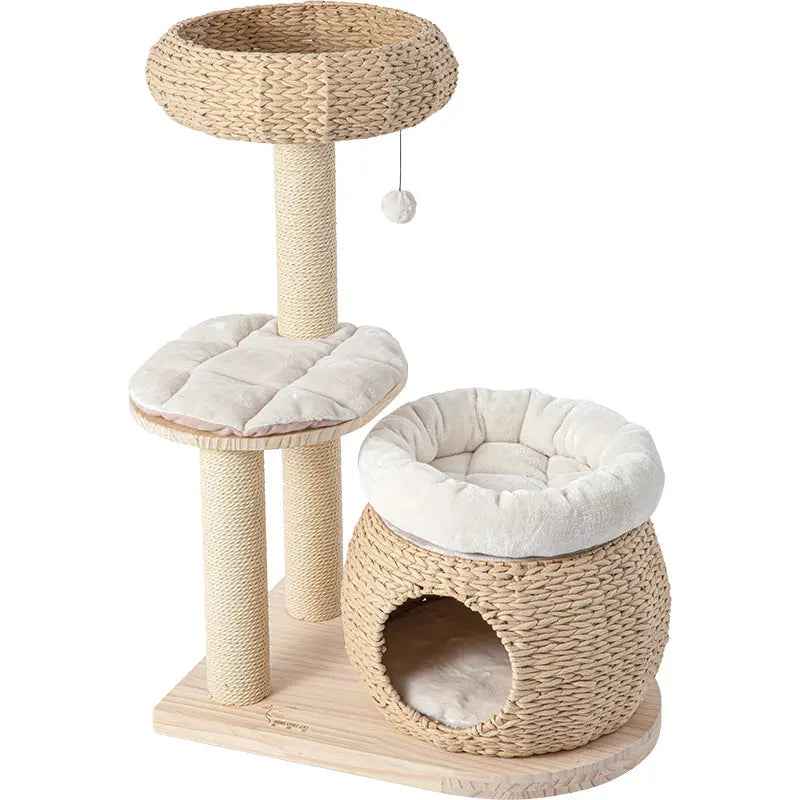 HONEYPOTCAT Plush Woven Cat Retreat - 93cm - Luxe Whiskers