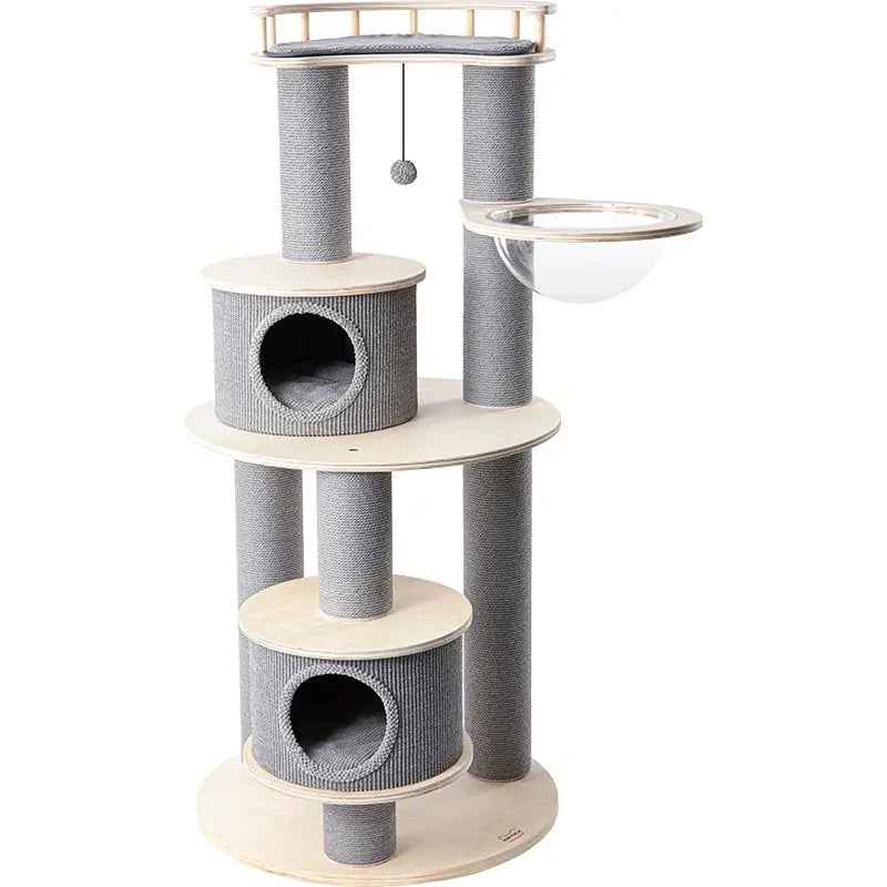 HONEYPOTCAT Majestic Reinforced Multi-Level Cat Tree - 165cm - Luxe Whiskers