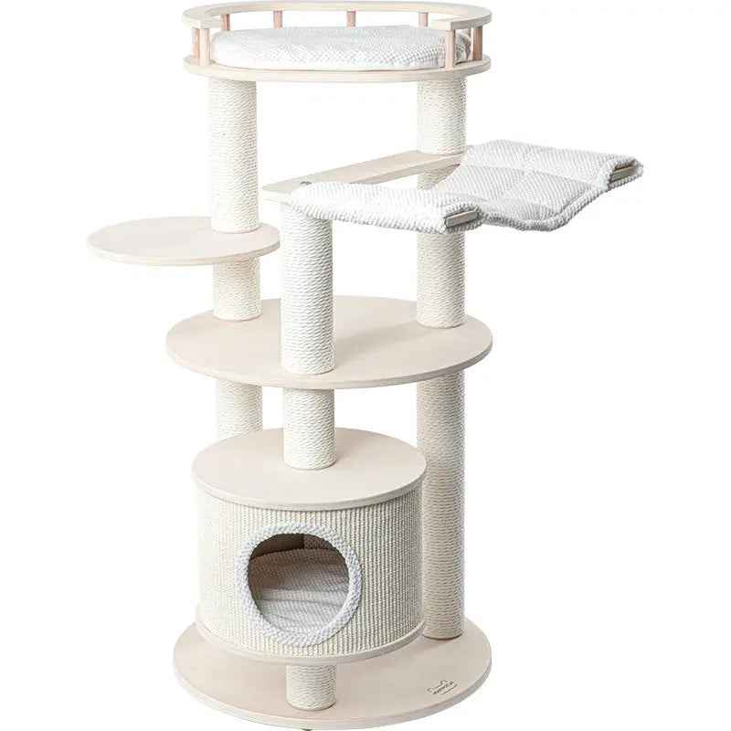 HONEYPOTCAT Enduring Sisal & Wood Tree - 128cm - Luxe Whiskers