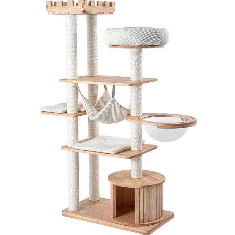 HONEYPOTCAT Grand Elegance Cat Castle with Space Capsule - 170cm - Luxe Whiskers