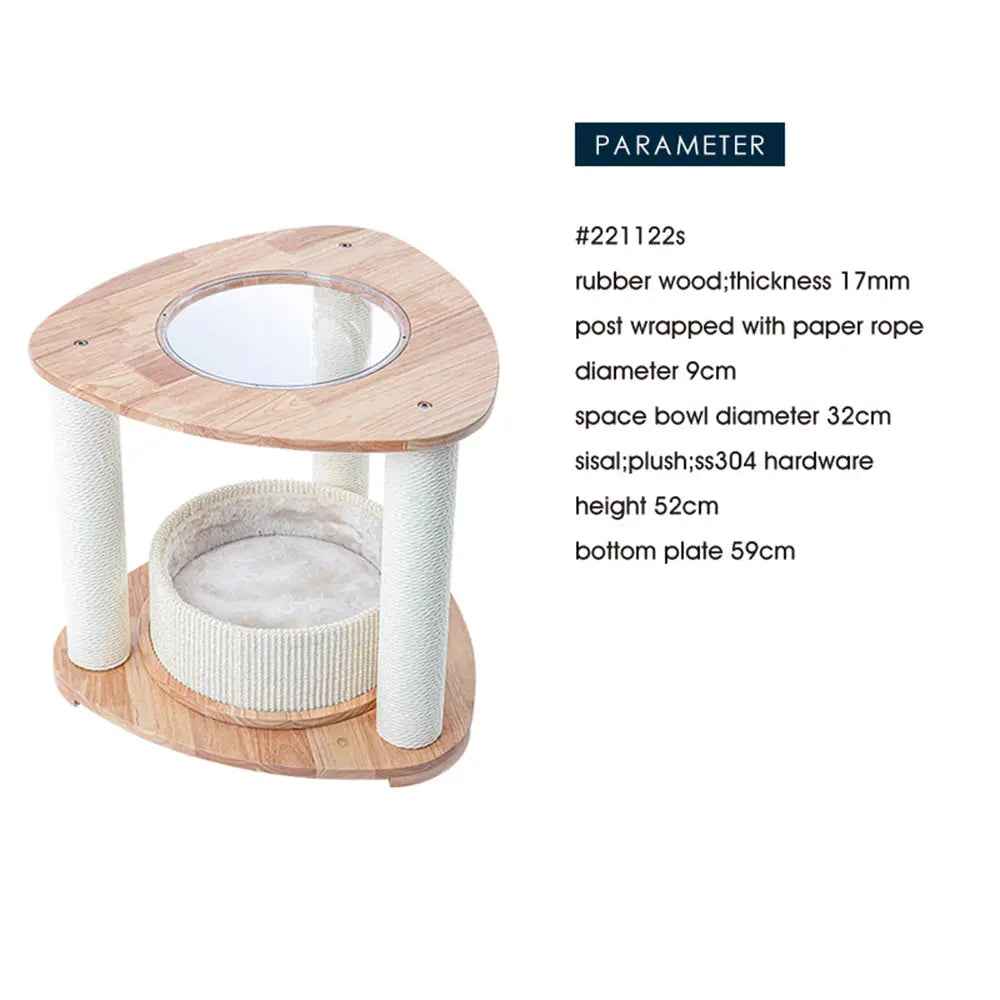 HONEYPOTCAT Space Pod Cat Tower - 52cm - Luxe Whiskers