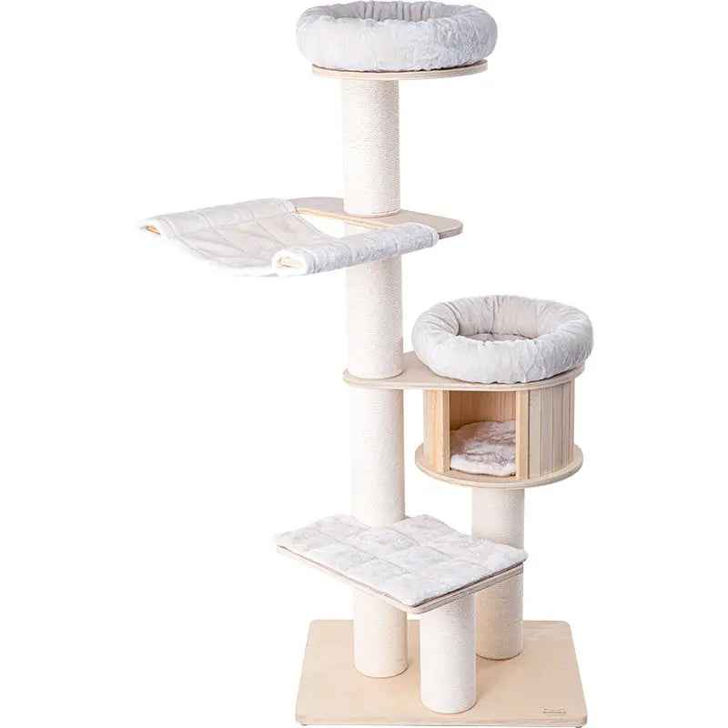 HONEYPOTCAT Signature Solid Wood Cat Tower - 175.5cm - Luxe Whiskers