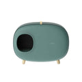 Modern Semi-closed Cat Litter Box - Green - Luxe Whiskers