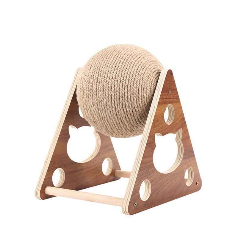 Wooden Ball Scratch Post for Cats - Luxe Whiskers