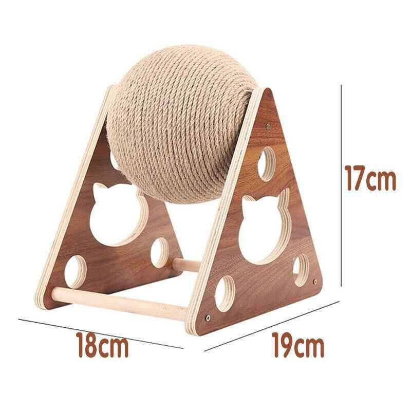 Wooden Ball Scratch Post for Cats - Luxe Whiskers