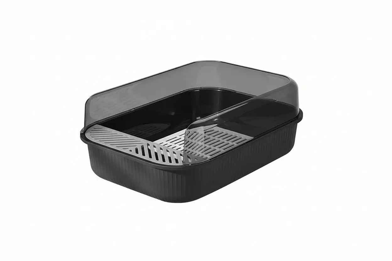 Splash Guard Litter Tray - Luxe Whiskers