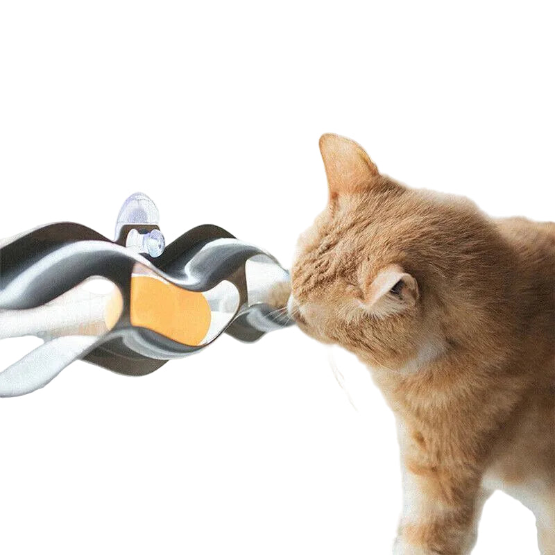 Window Suction Cup Cat Toy - Interactive Ball Track - Luxe Whiskers