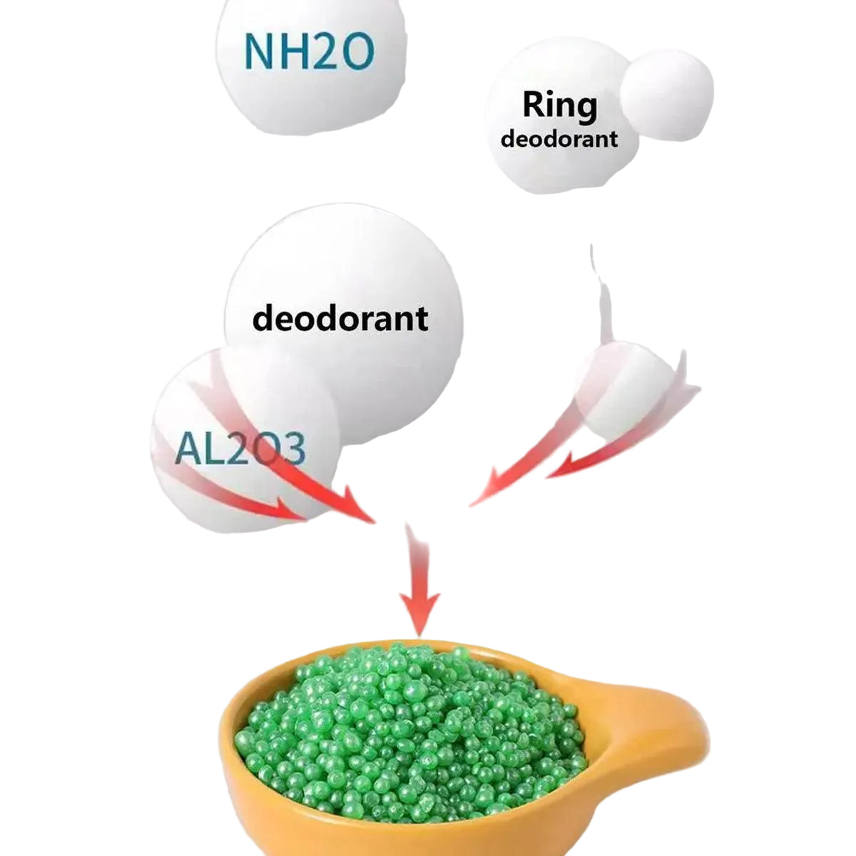 High Adsorption Cat Litter Deodorant Beads 250ml - Rose - Luxe Whiskers