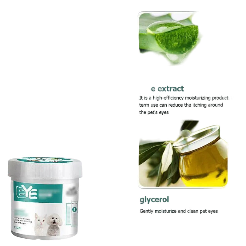 Wet Pet Ear Wipes 130pcs - Luxe Whiskers