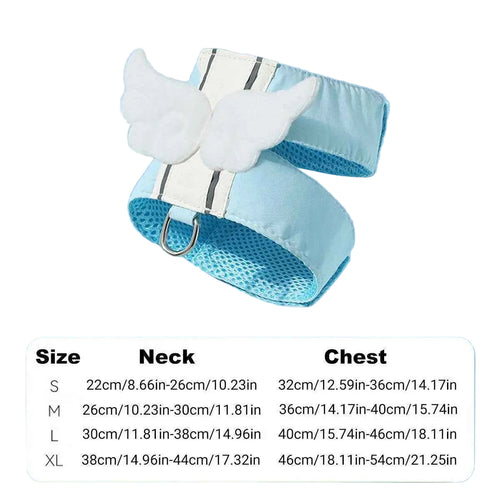 Angel Wings Cat Harness Set - Blue - view 2