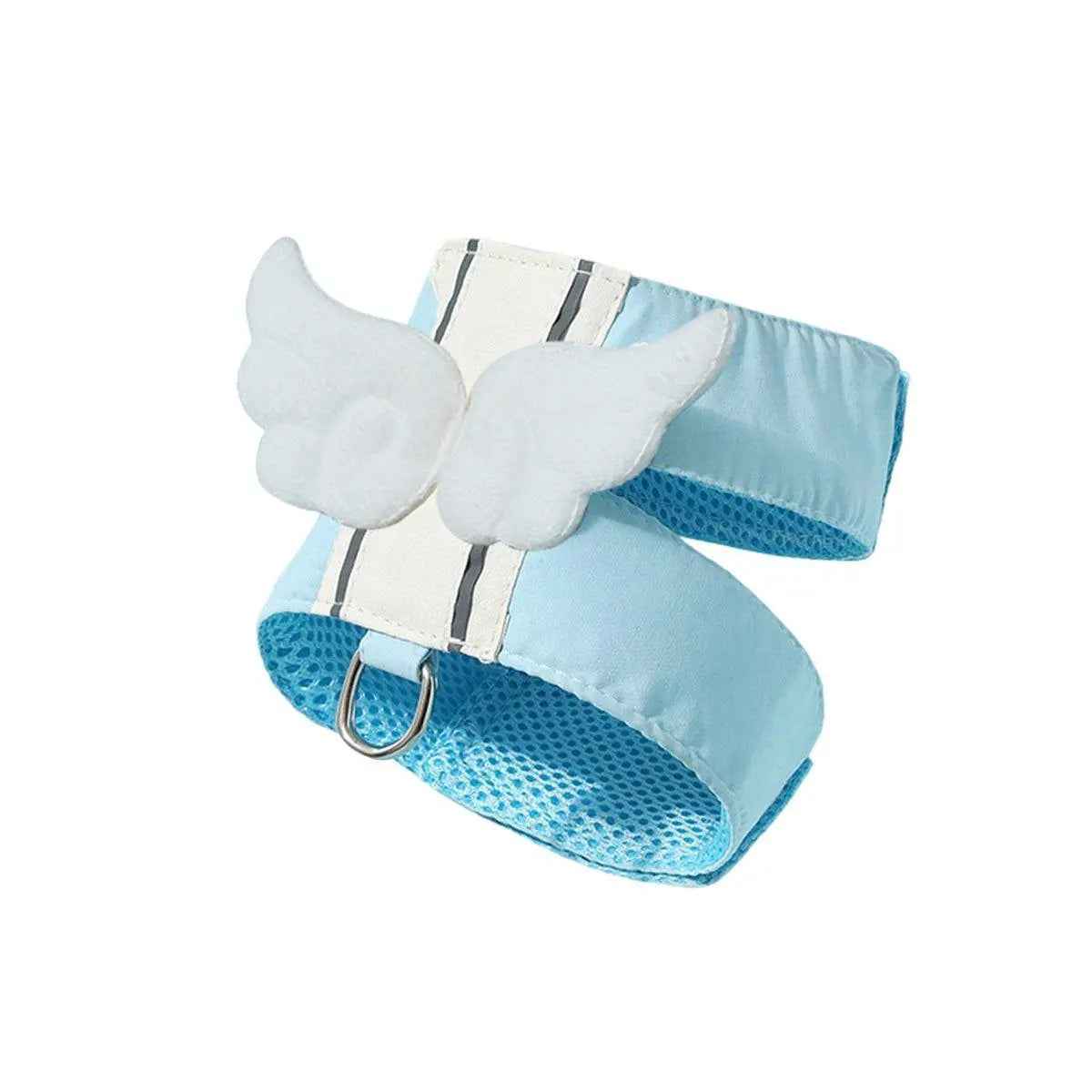Angel Wings Cat Harness Set - Blue-S - Luxe Whiskers