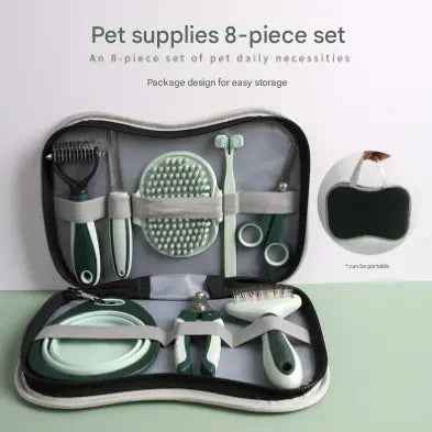 8-Piece Travel Cat Grooming Kit - view 2