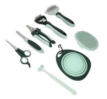 8-Piece Travel Cat Grooming Kit