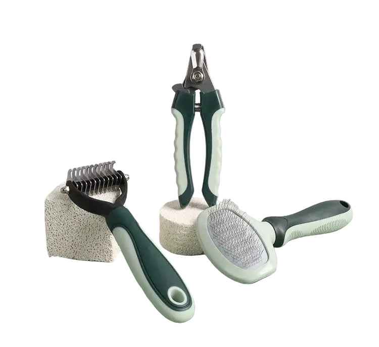 8-Piece Travel Cat Grooming Kit - Luxe Whiskers