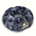 2-in-1 Dark Cat Bed with Cozy Hidden Tunnel - Dark Blue - Luxe Whiskers
